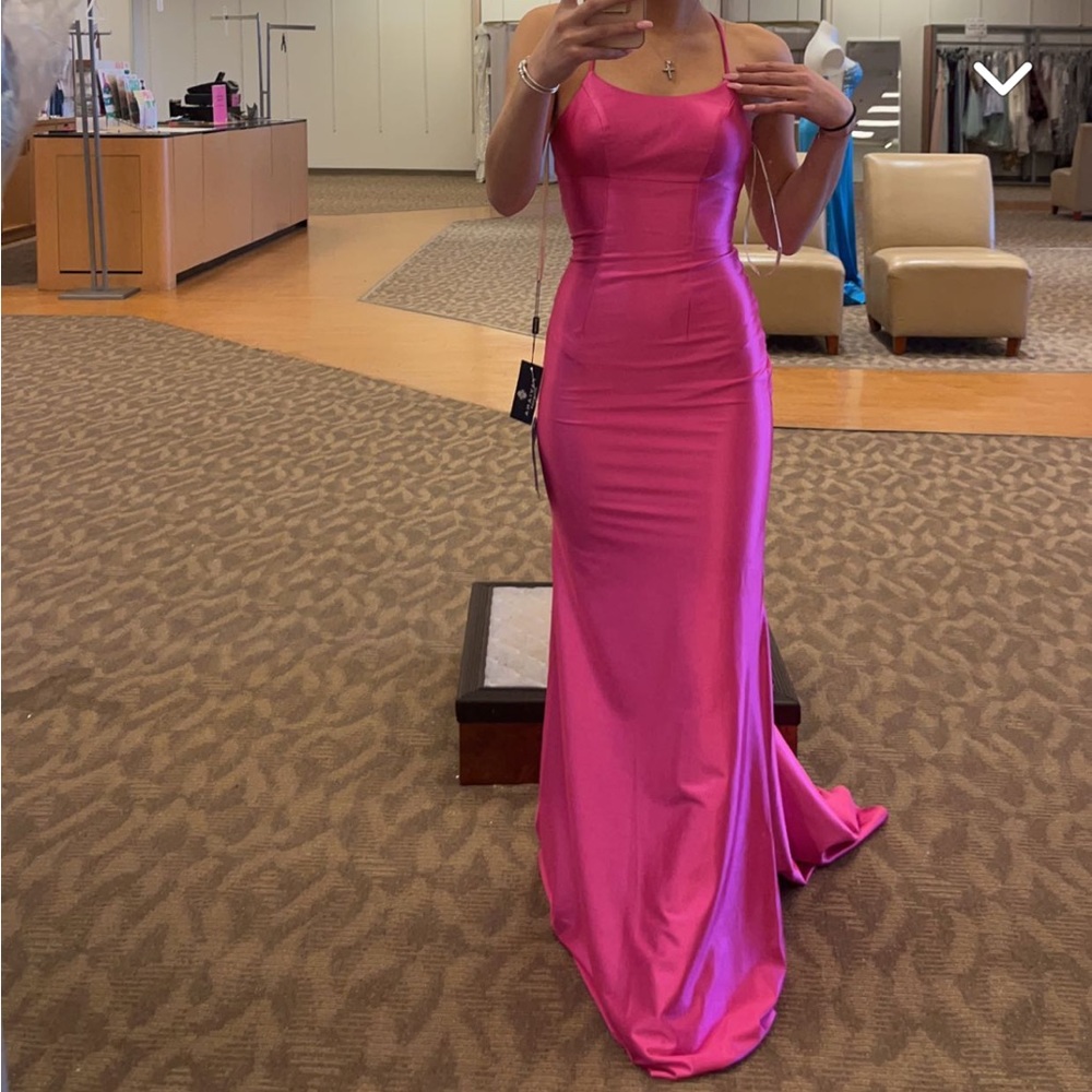 Pink Sheri hill prom dress